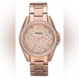 Women's Riley Rose Gold Plated Stainless Steel Bracelet Watch